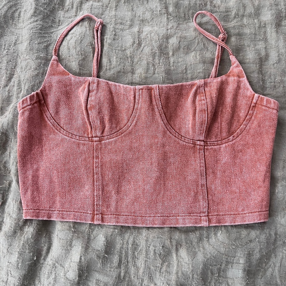 Cherry Mellow Orange Women’s Corset Top Size M Going Out Festival Party